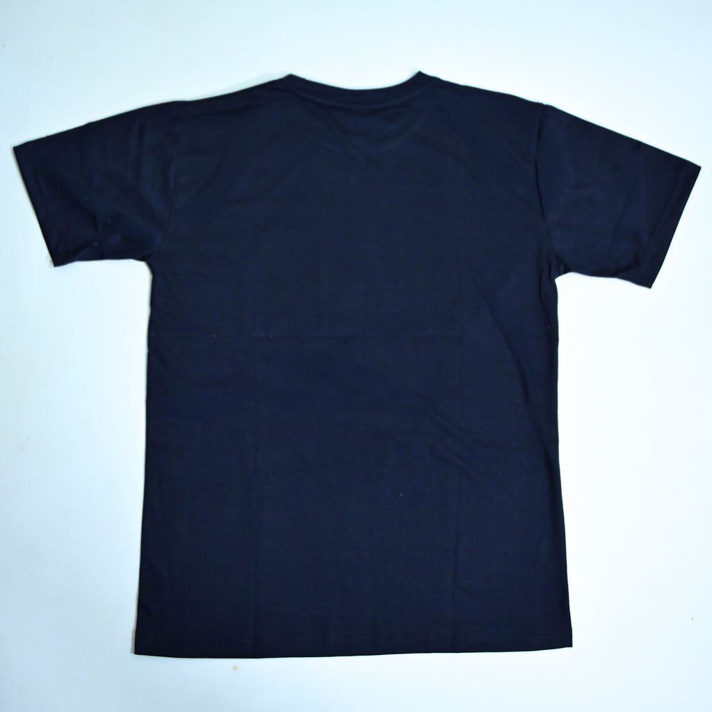 Regular Fit Graphic Print T-Shirt – Love Smile Design _ Dark Blue
