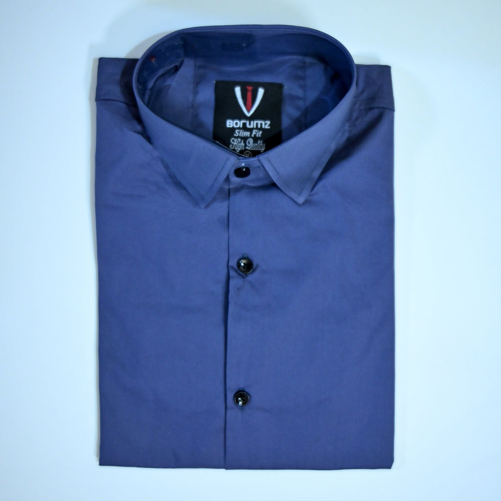 Blue Regular Fit Semi-Formal Shirt
