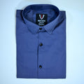 Blue Regular Fit Semi-Formal Shirt