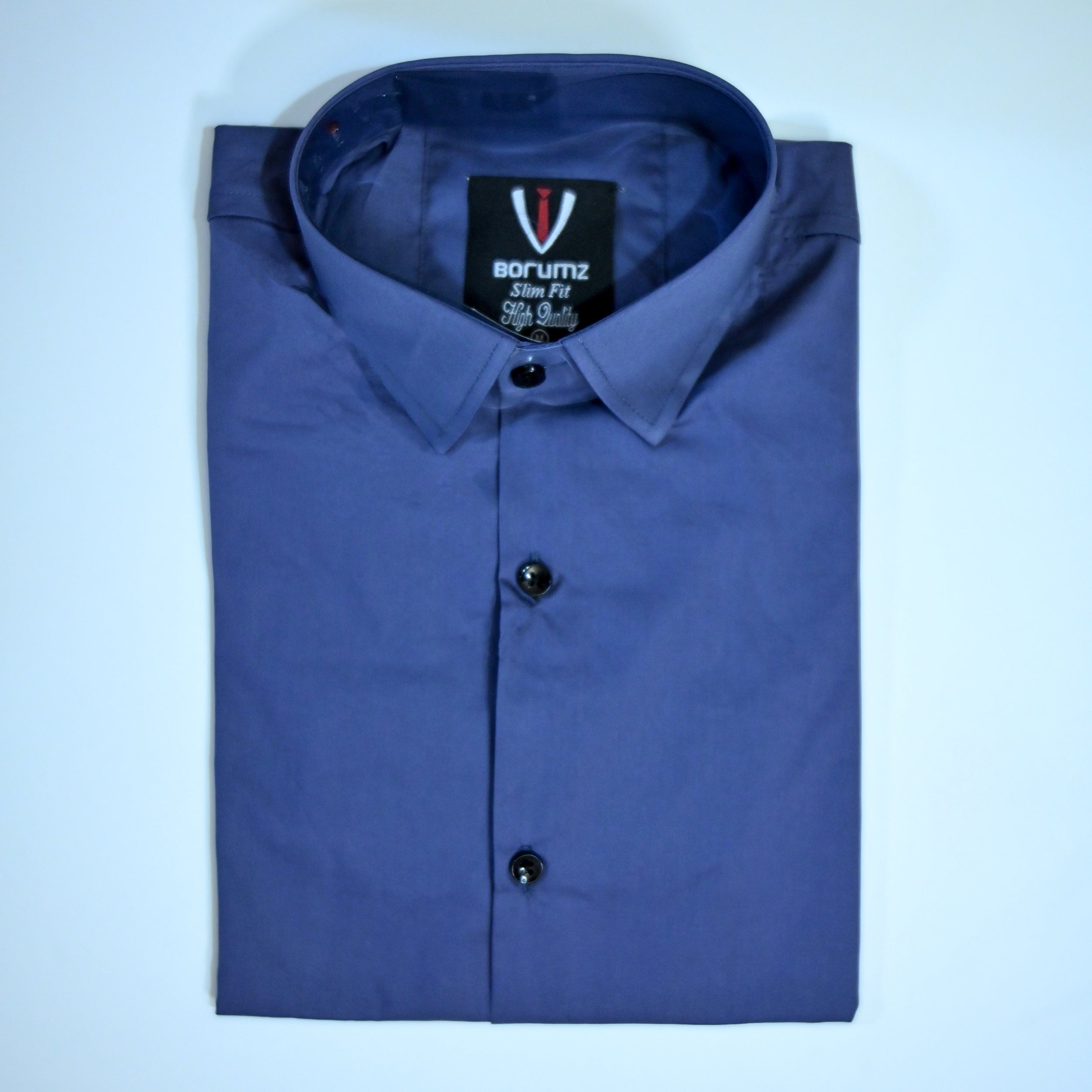 Blue Regular Fit Semi-Formal Shirt