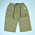 Cotton Twill Drawstring Shorts – Khaki