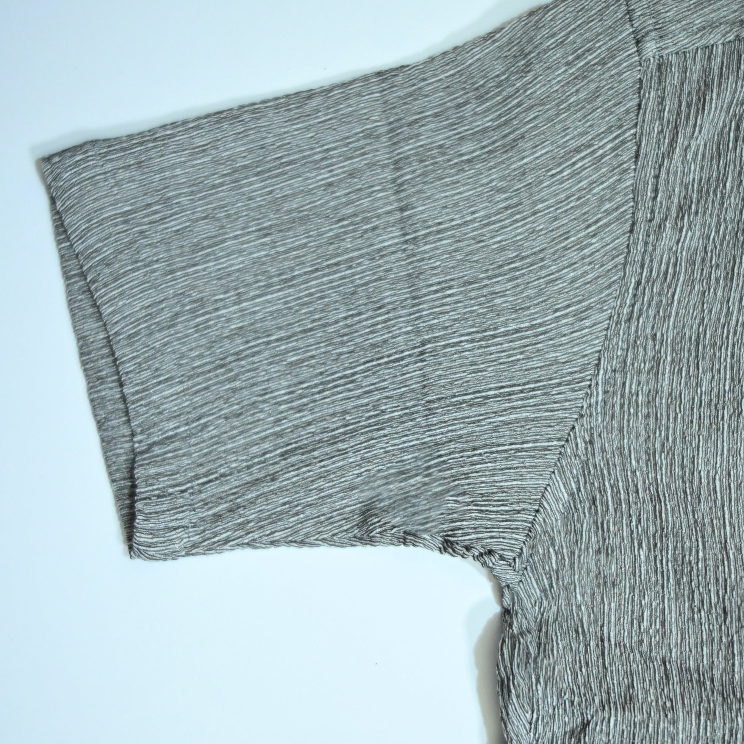 Heather Grey Textured Semi-Formal Shirt | Boxy fit | Unisex