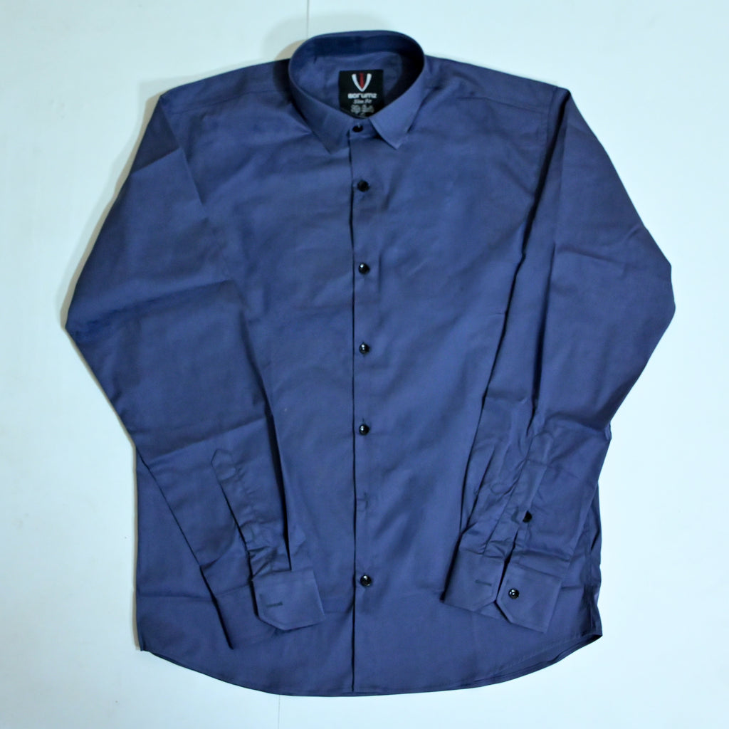 Blue Regular Fit Semi-Formal Shirt