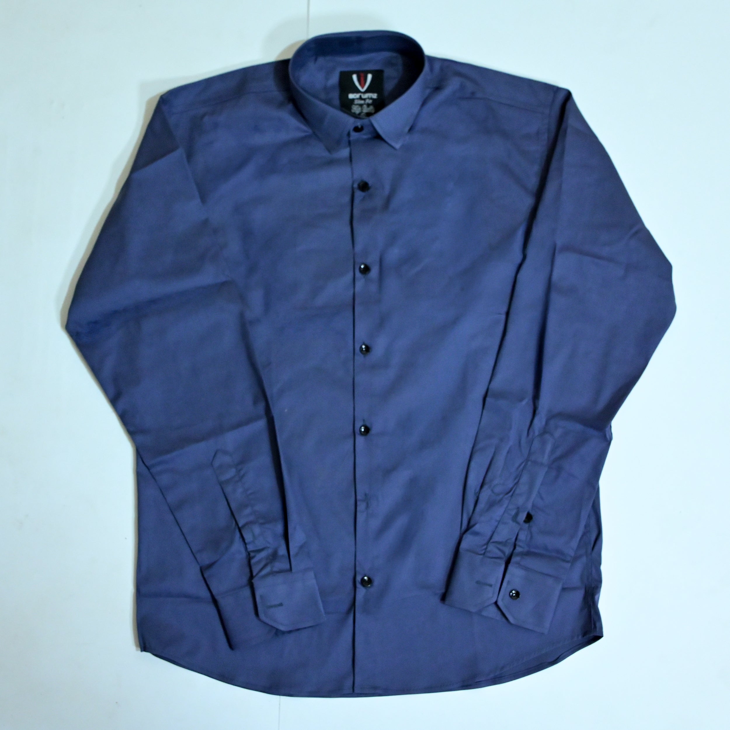 Blue Regular Fit Semi-Formal Shirt
