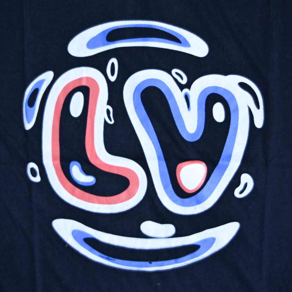 Regular Fit Graphic Print T-Shirt – Love Smile Design _ Dark Blue
