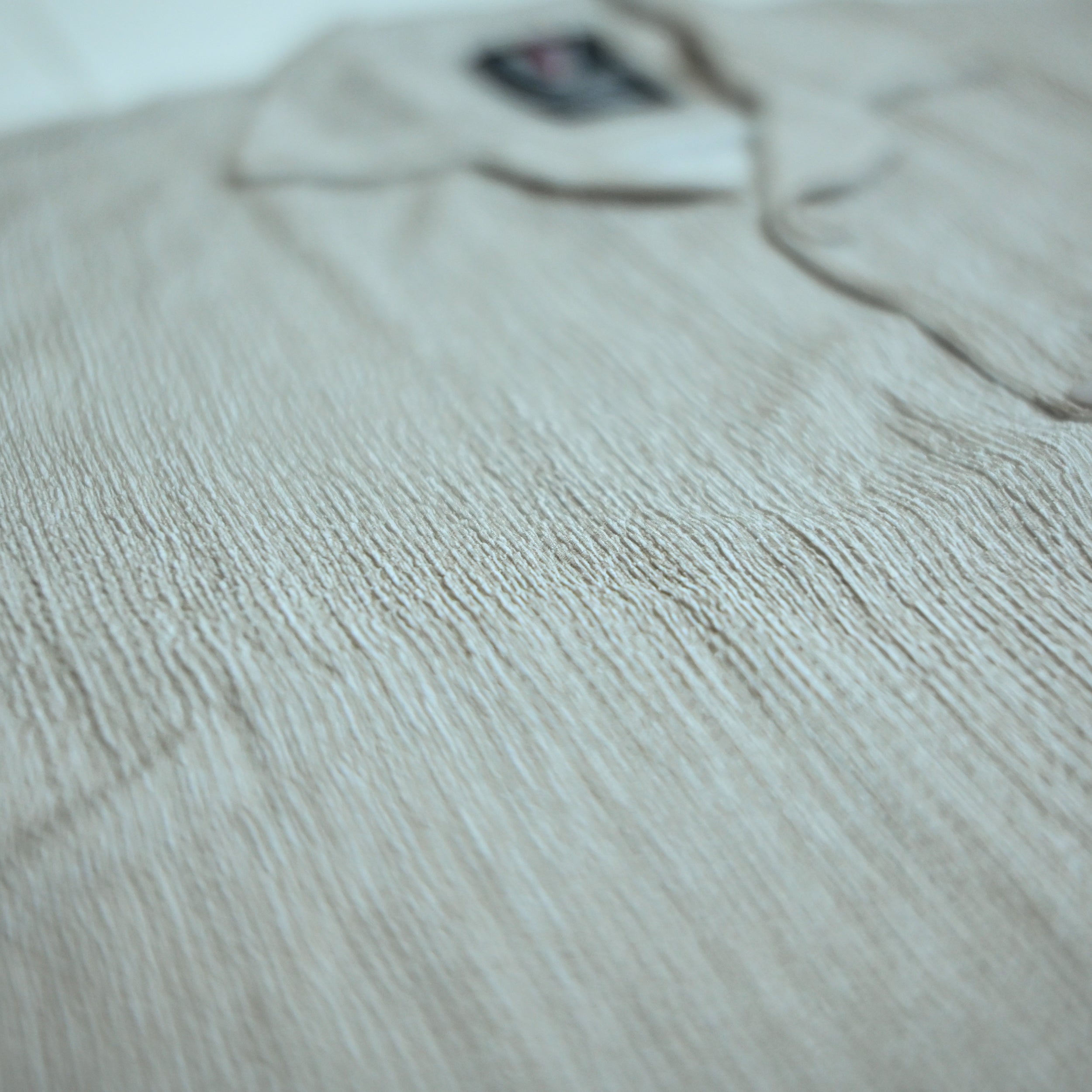 Sand Grey Textured Semi-Formal Shirt | Boxy fit | Unisex