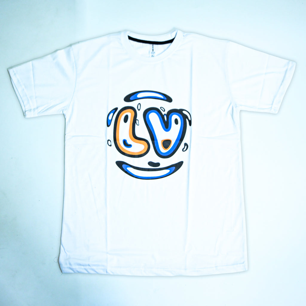 Regular Fit Graphic Print T-Shirt – Love Smile Design _ White