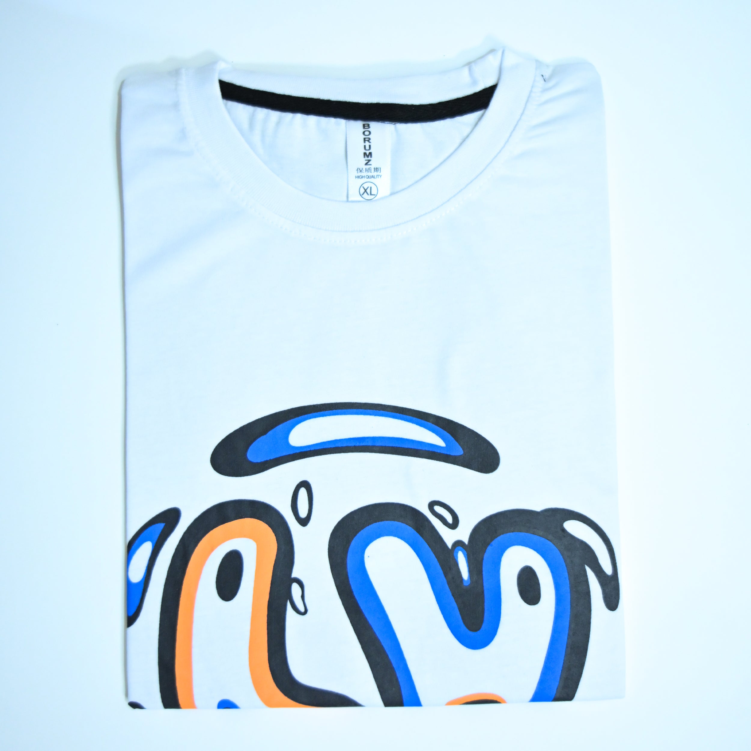 Regular Fit Graphic Print T-Shirt – Love Smile Design _ White