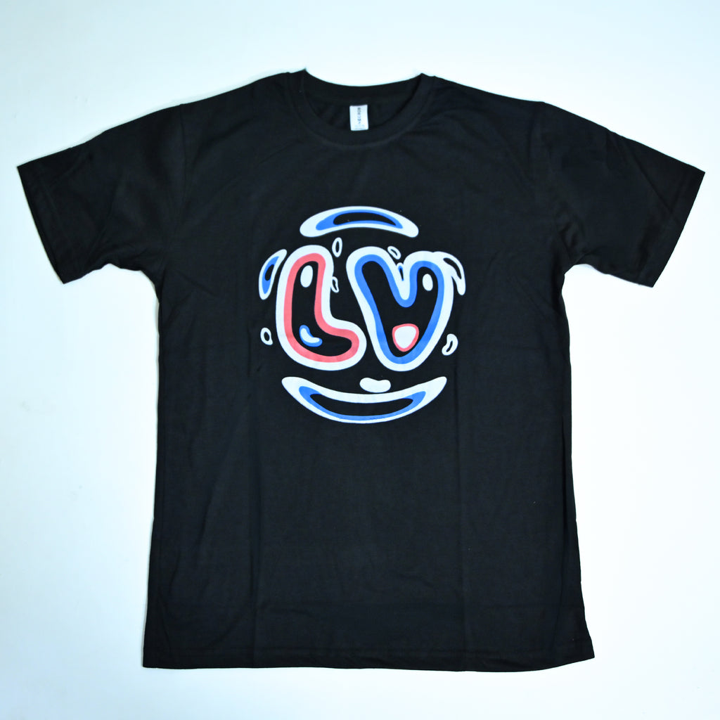 Regular Fit Graphic Print T-Shirt – Love Smile Design _ Black