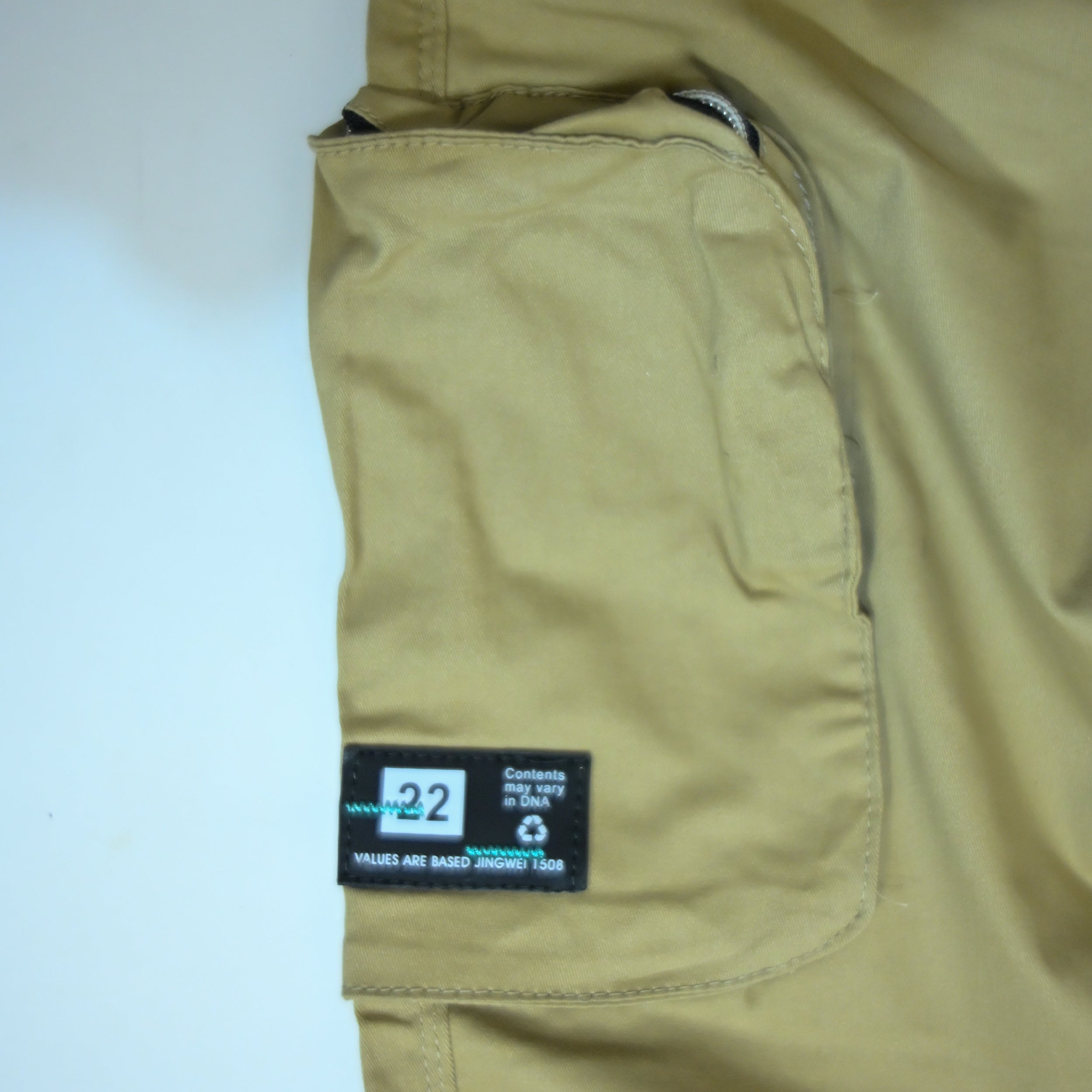 Khaki Cotton Cargo Pants | Regular Fit Utility Trousers