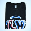 Regular Fit Graphic Print T-Shirt – Love Smile Design _ Black