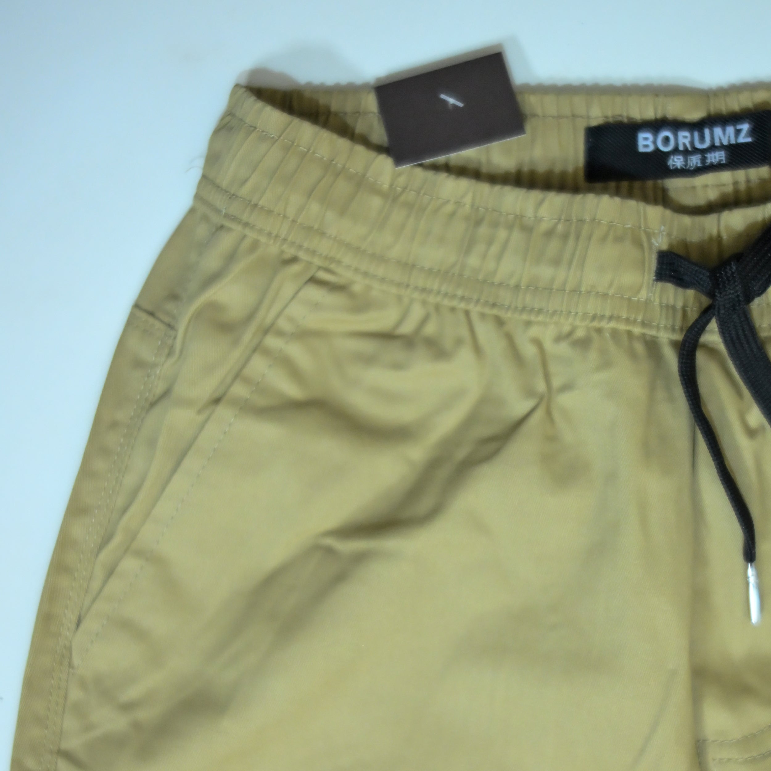 Khaki Cotton Cargo Pants | Regular Fit Utility Trousers