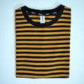 Mustard & Black Striped Drop Shoulder T-Shirt