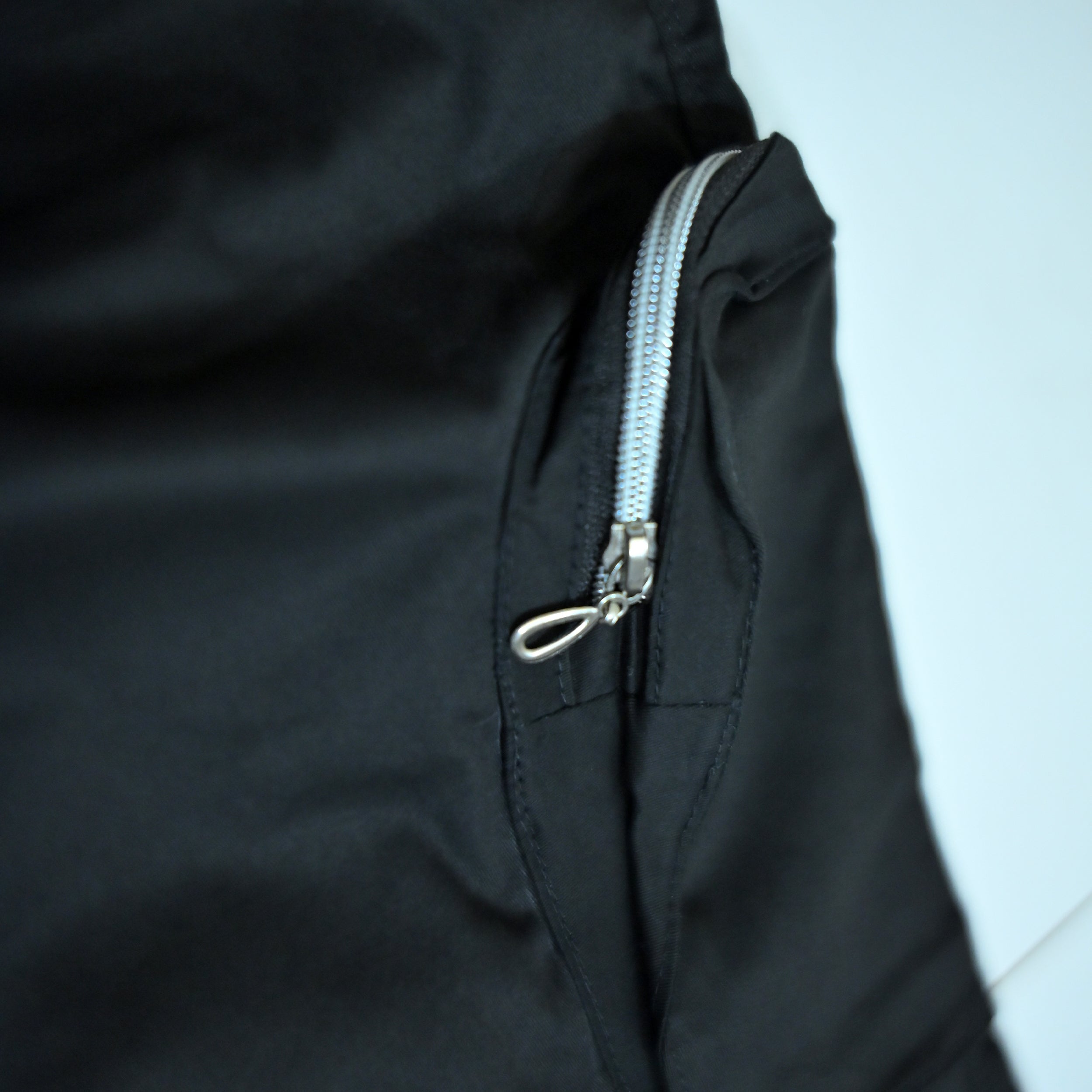 Black Cotton Cargo Pants | Regular Fit Utility Trousers