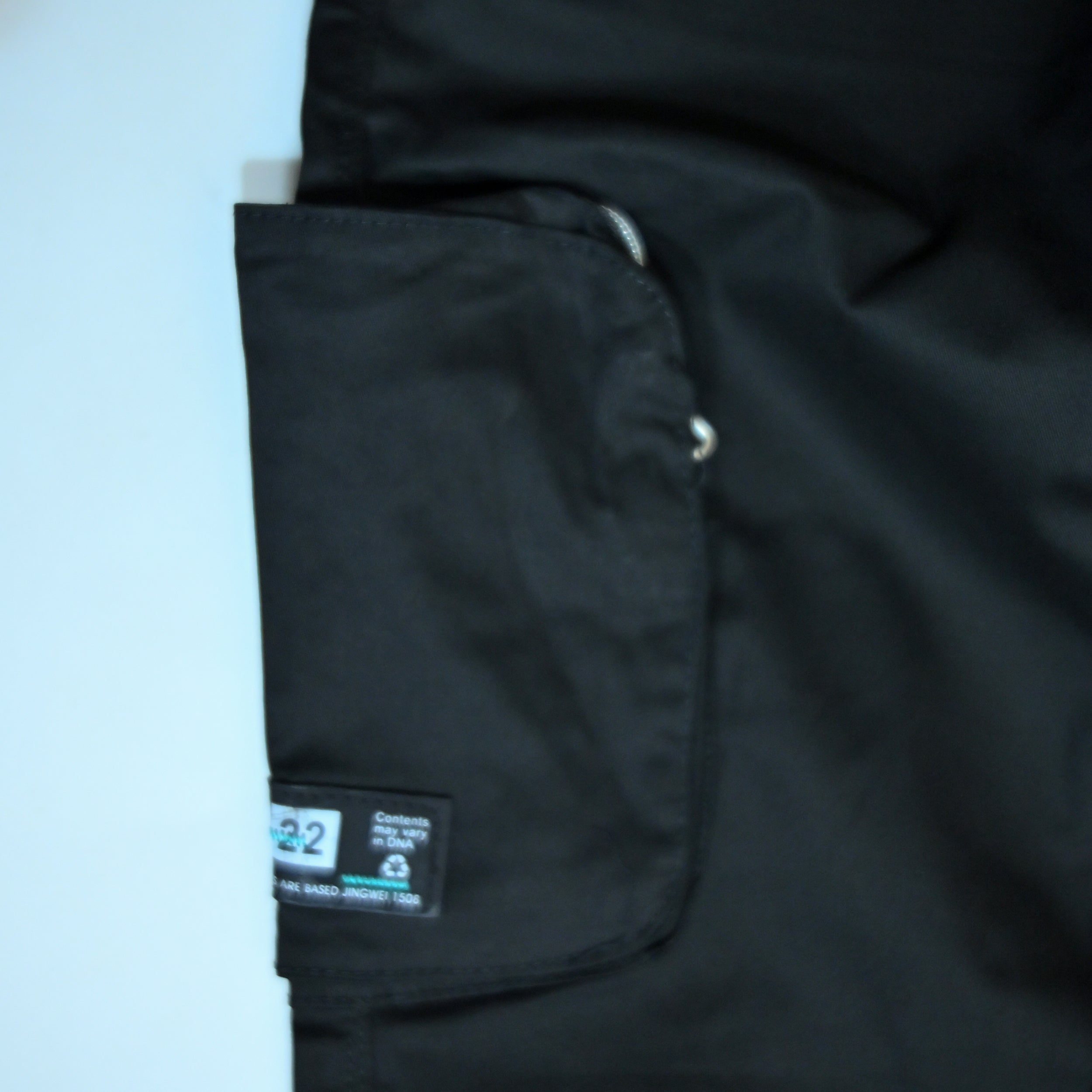 Black Cotton Cargo Pants | Regular Fit Utility Trousers