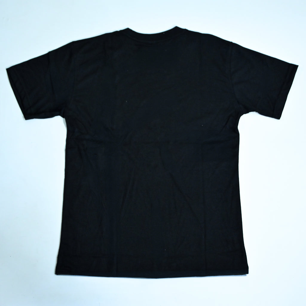 Regular Fit Abstract Typography Graphic T-Shirt _ Black