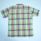 Lime Green Plaid Semi-Formal Shirt | Regular Fit | Unisex