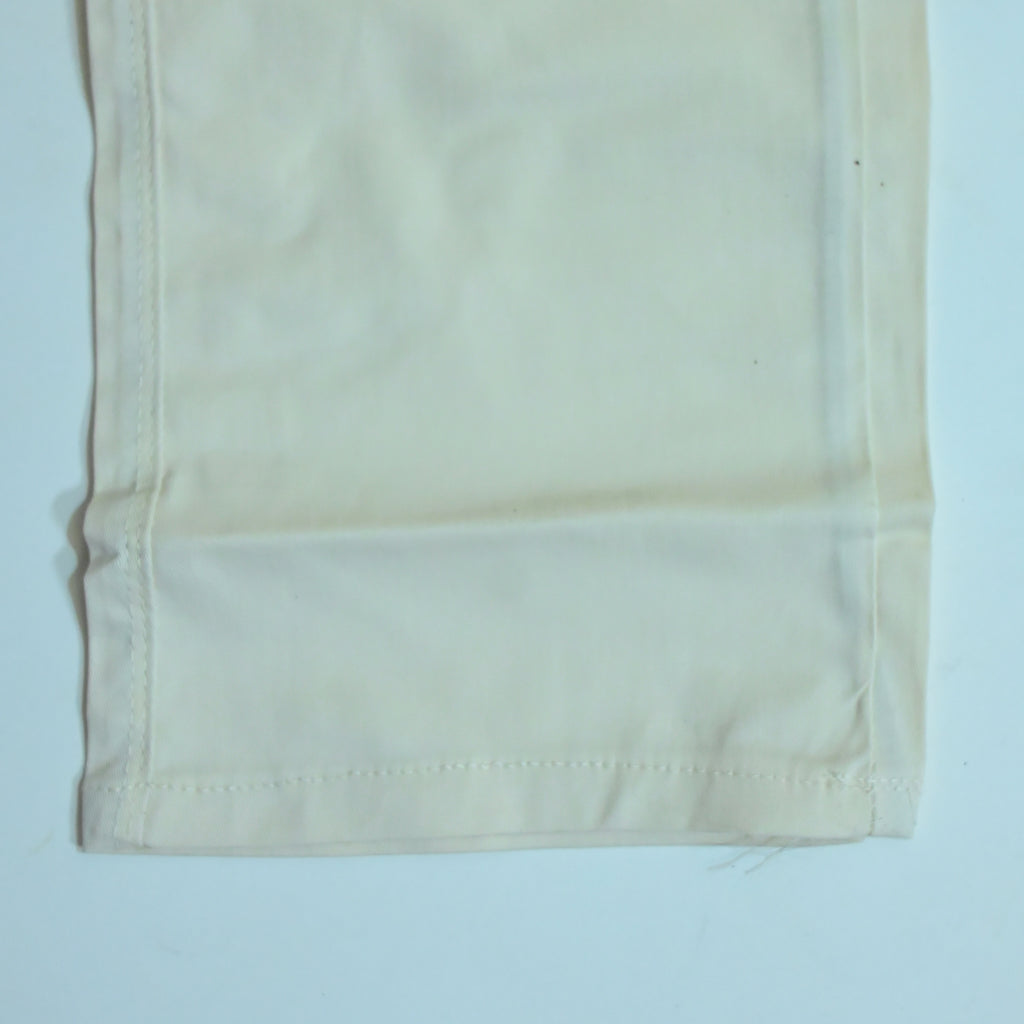 Off White Cotton Cargo Pants | Regular Fit Utility Trousers