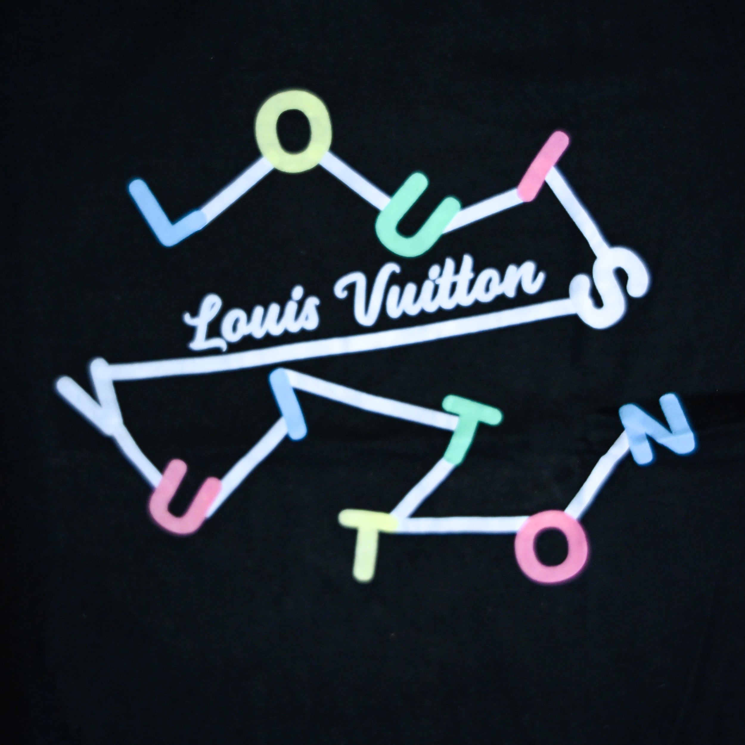 Regular Fit Abstract Typography Graphic T-Shirt _ Black