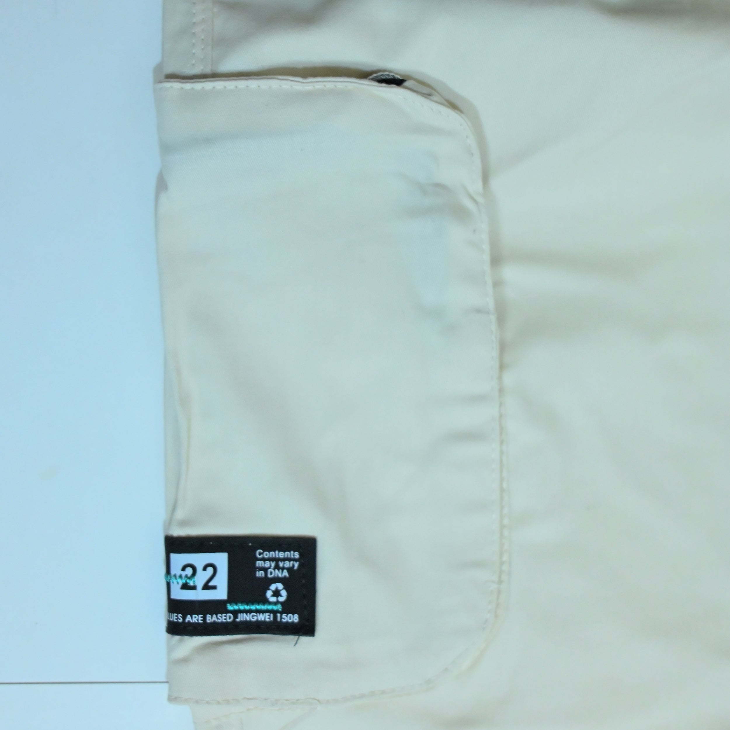 Off White Cotton Cargo Pants | Regular Fit Utility Trousers