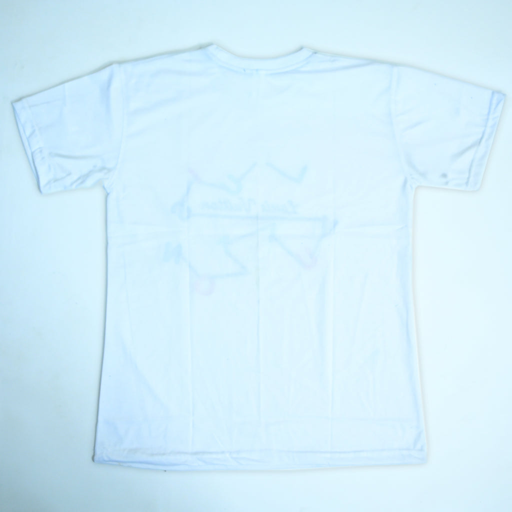 Regular Fit Abstract Typography Graphic T-Shirt _ White