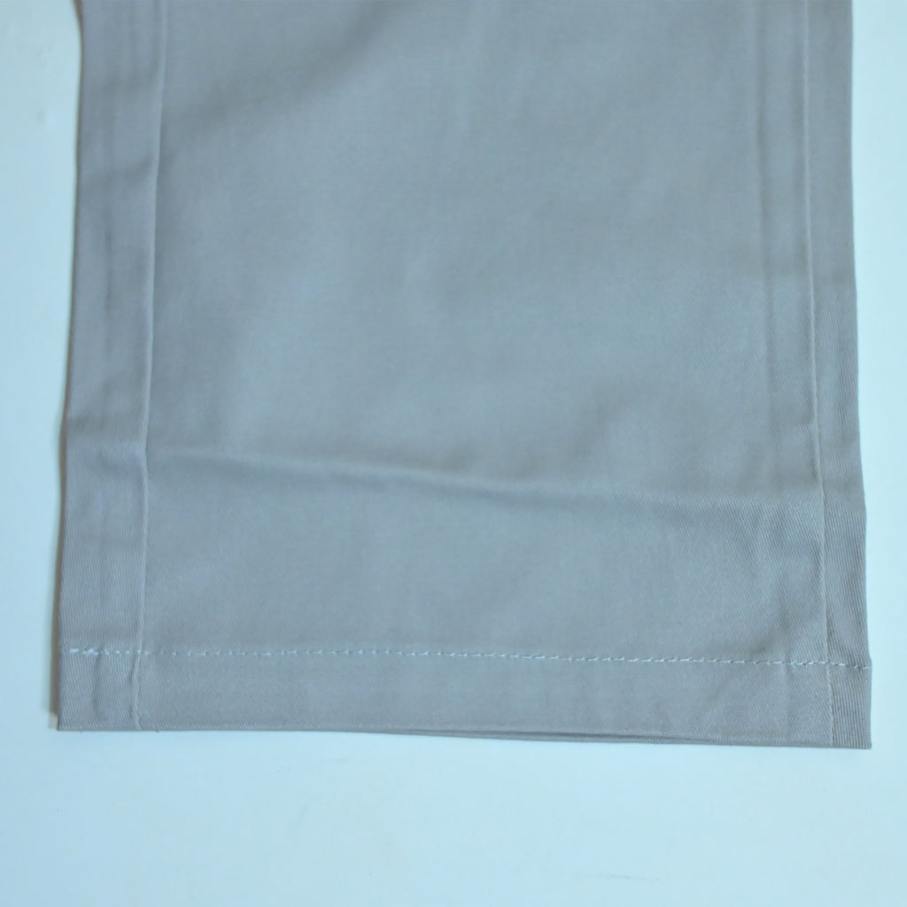 Stone Grey Cotton Cargo Pants | Regular Fit Utility Trousers