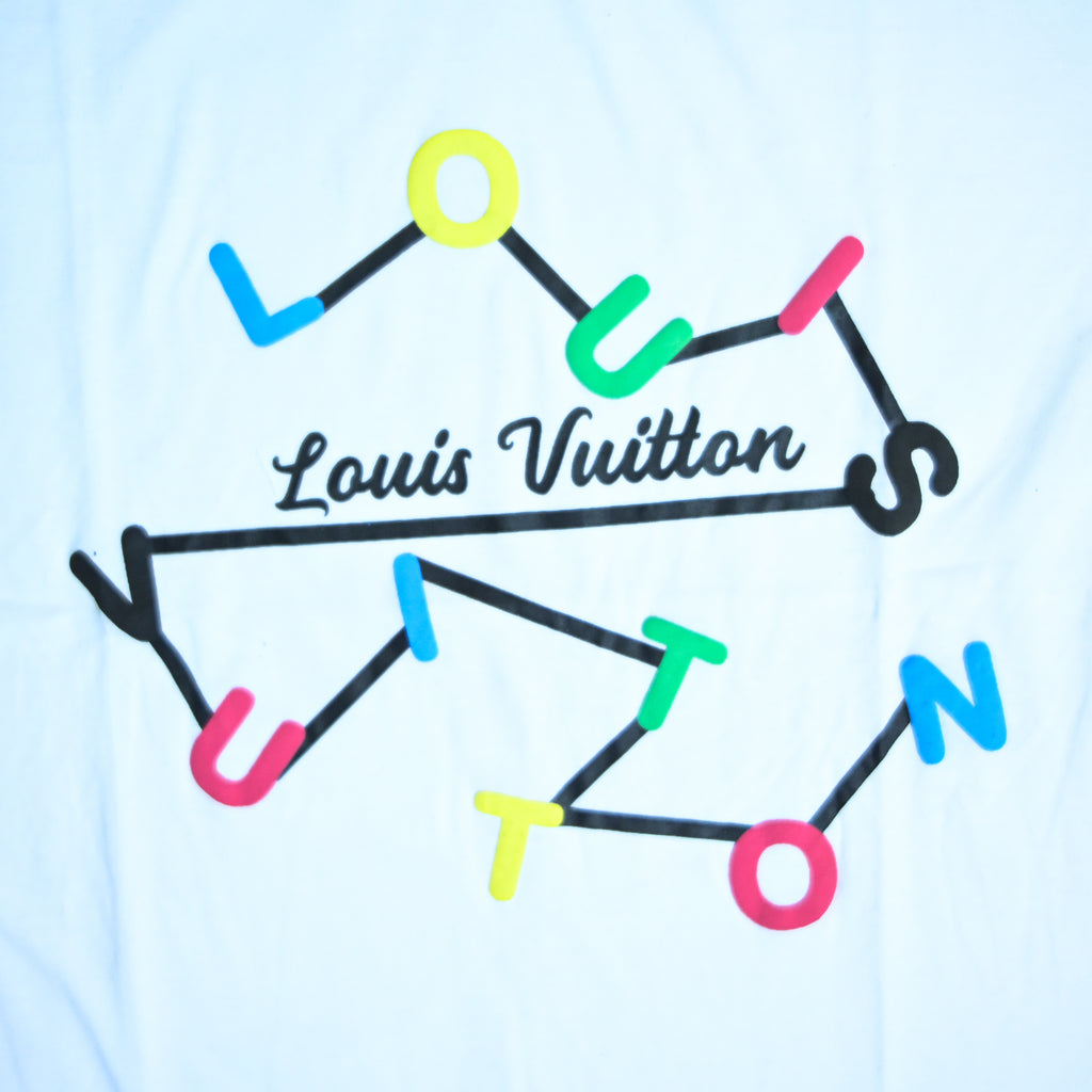 Regular Fit Abstract Typography Graphic T-Shirt _ White