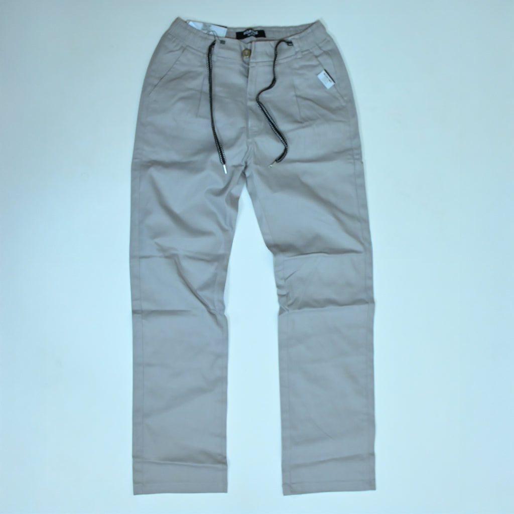 Stone Grey Cotton Cargo Pants | Regular Fit Utility Trousers