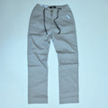 Stone Grey Cotton Cargo Pants | Regular Fit Utility Trousers