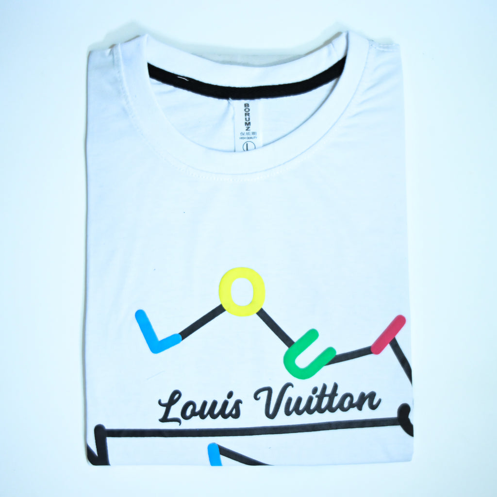 Regular Fit Abstract Typography Graphic T-Shirt _ White