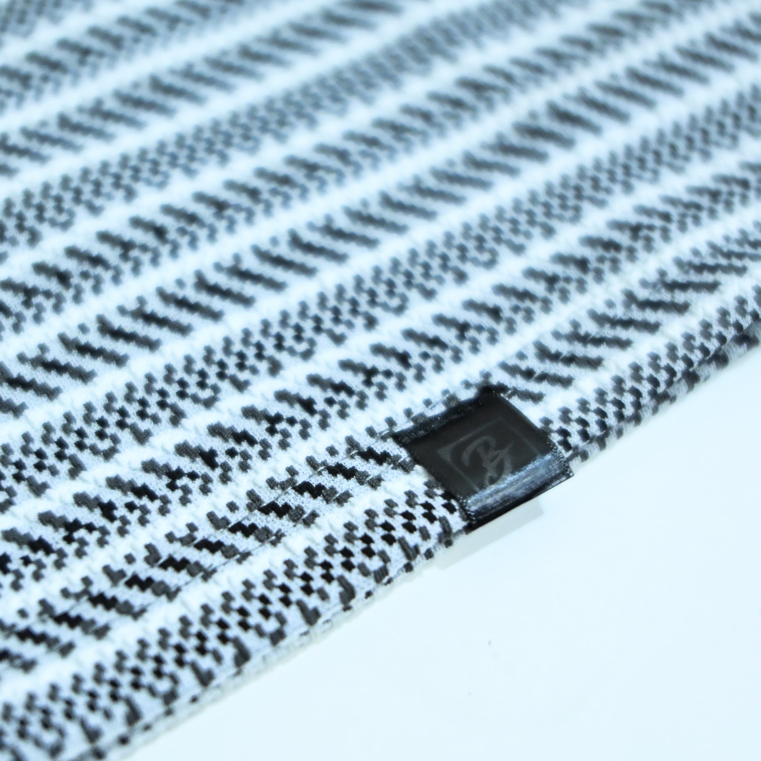 Grey & White Textured Stripe Drop Shoulder T-Shirt