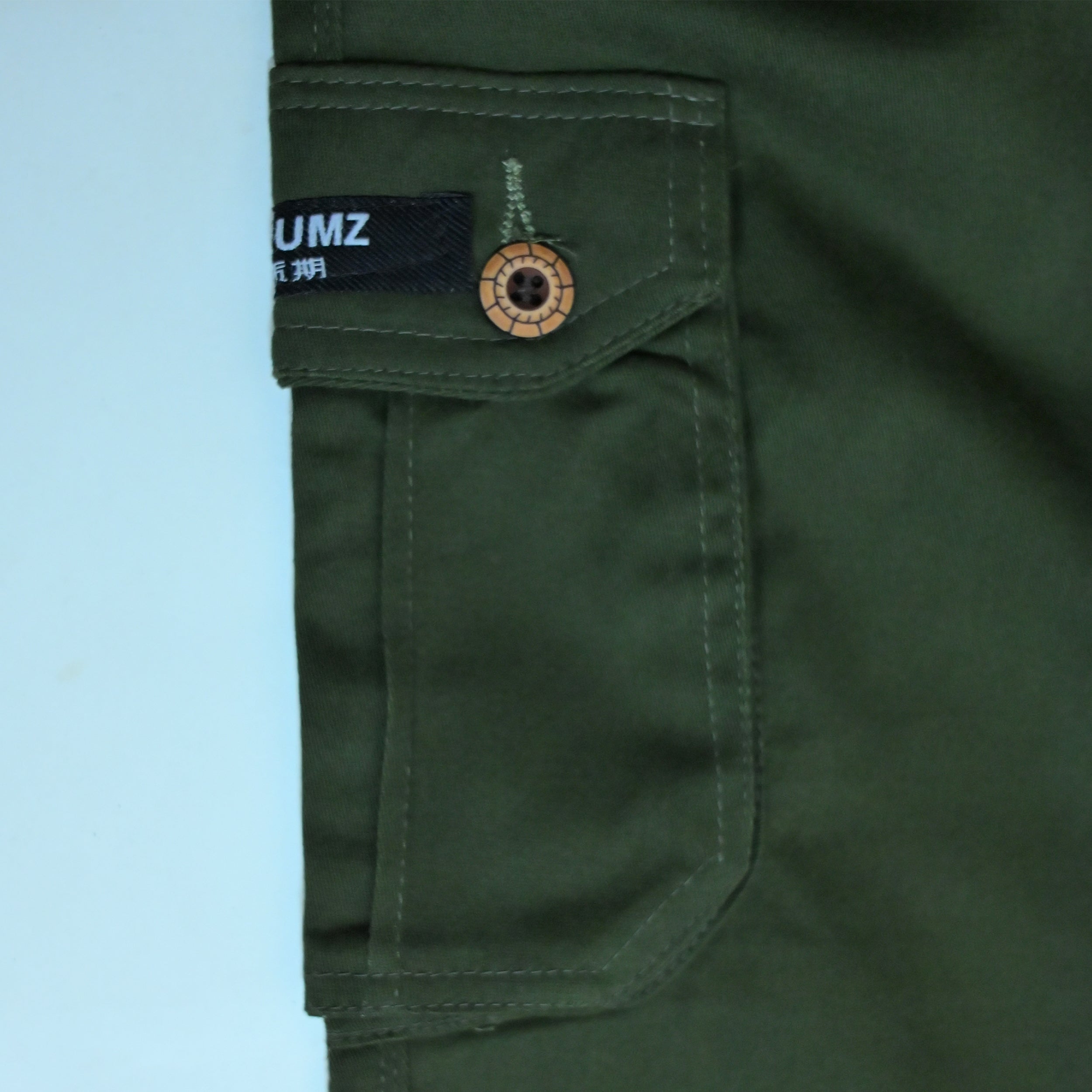 Dark Olive Cargo Pants | Relaxed Fit Cotton Trousers