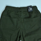 Dark Olive Cargo Pants - Cotton Trousers