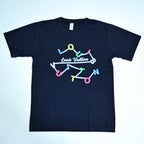Regular Fit Abstract Typography Graphic T-Shirt _ Navy