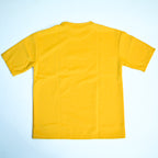 Unisex Embossed Logo Crew Neck T-Shirt - Mustard Yellow