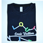 Regular Fit Abstract Typography Graphic T-Shirt _ Navy