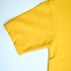 Unisex Embossed Logo Crew Neck T-Shirt - Mustard Yellow