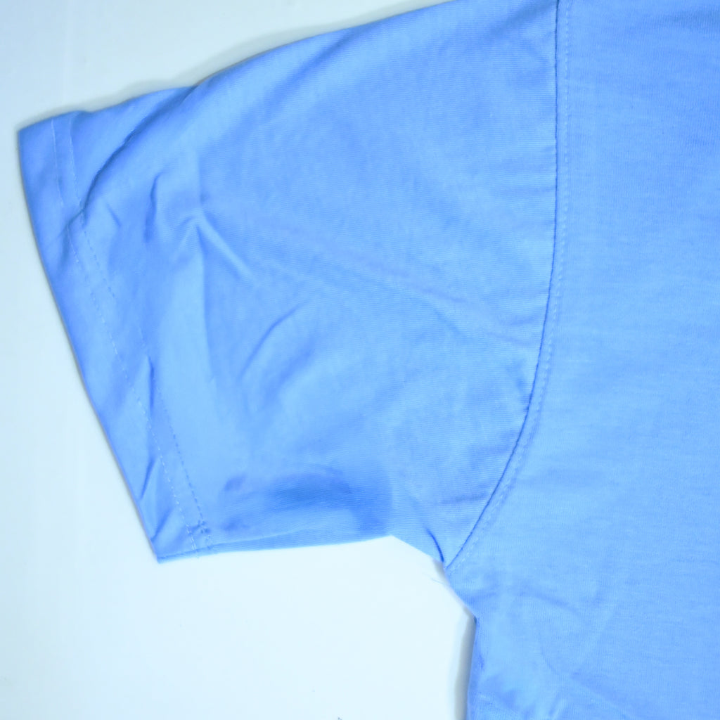 Regular Fit Abstract Typography Graphic T-Shirt _ Sky Blue