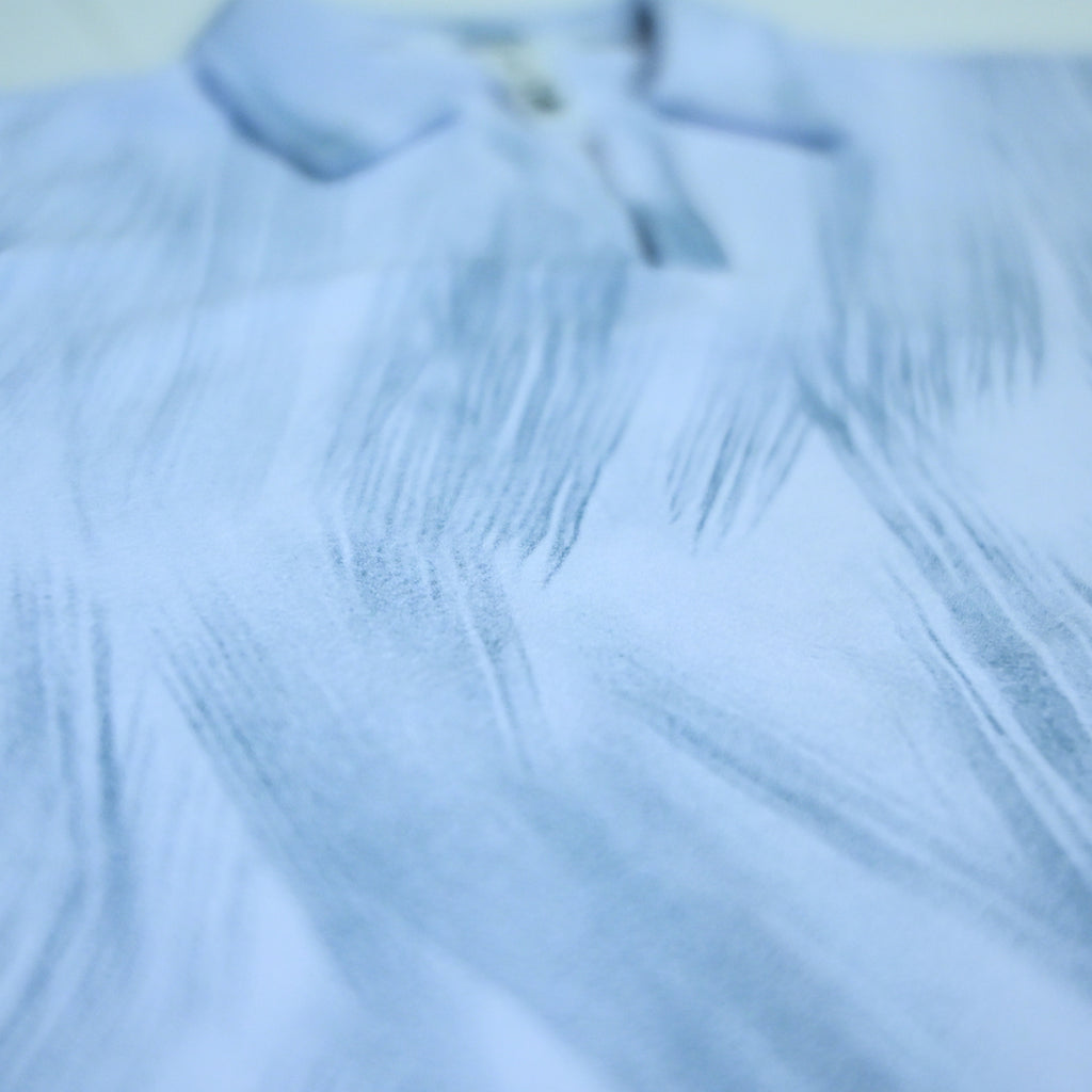 White Brush Stroke Polo Shirt | Premium Printed Polo