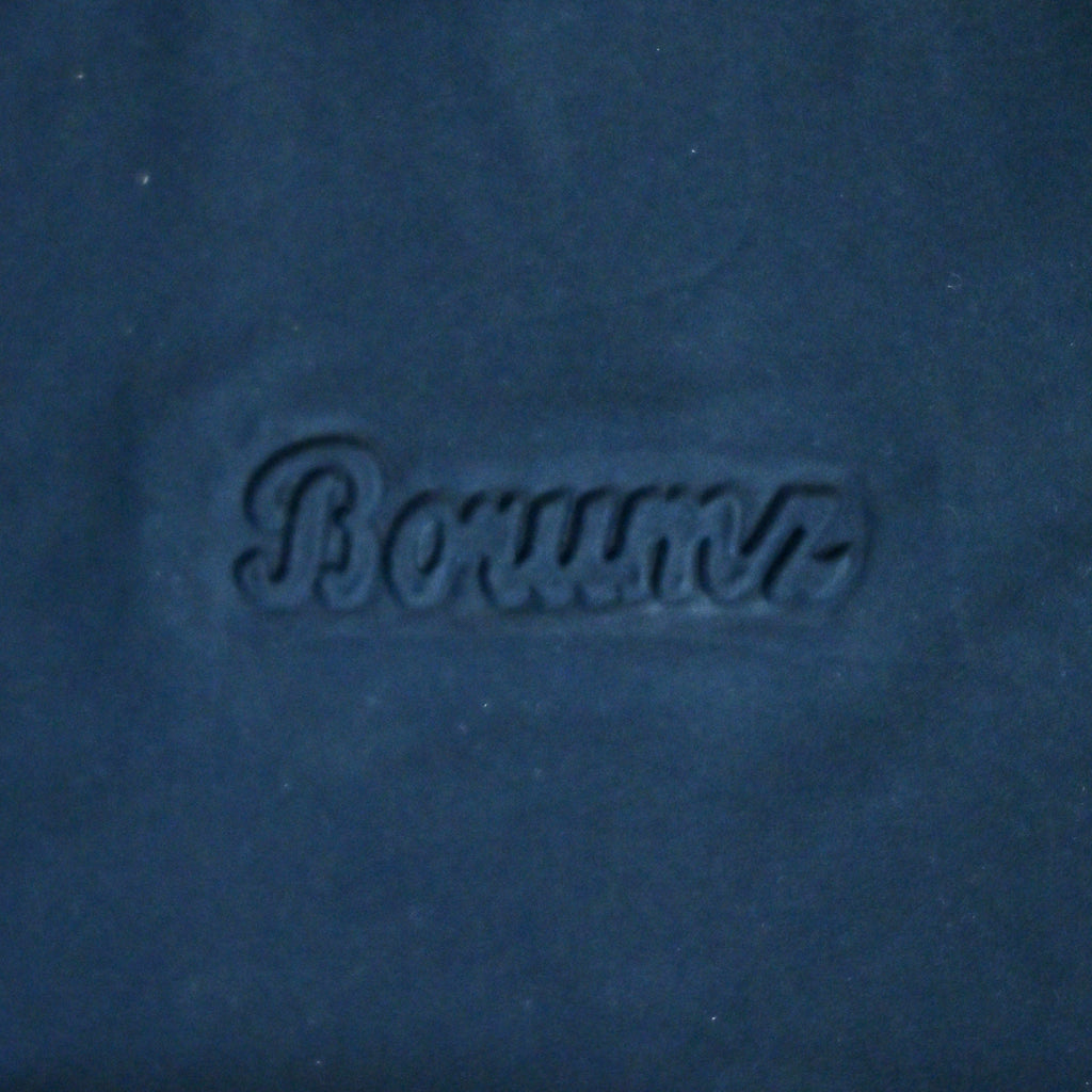 Unisex Embossed Logo Crew Neck T-Shirt - Dark Navy