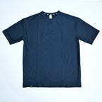 Unisex Embossed Logo Crew Neck T-Shirt - Dark Navy