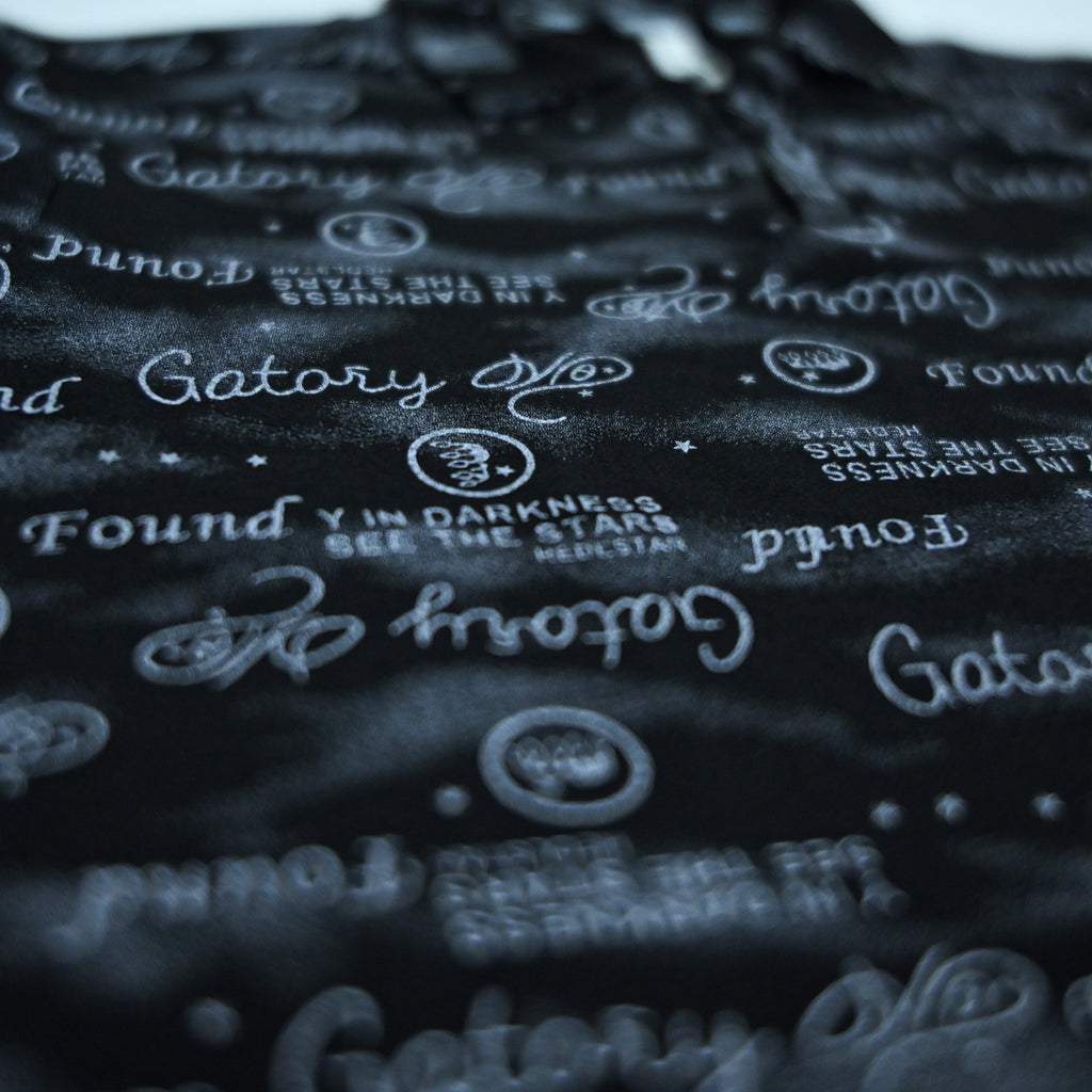 Black Typography Print Polo Shirt | Graphic Polo