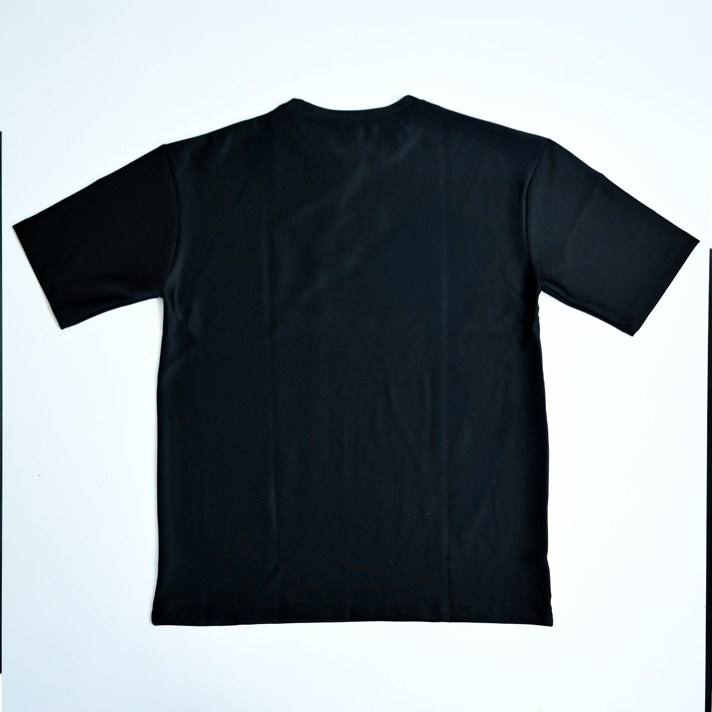 Unisex Embossed Logo Crew Neck T-Shirt - Jet Black