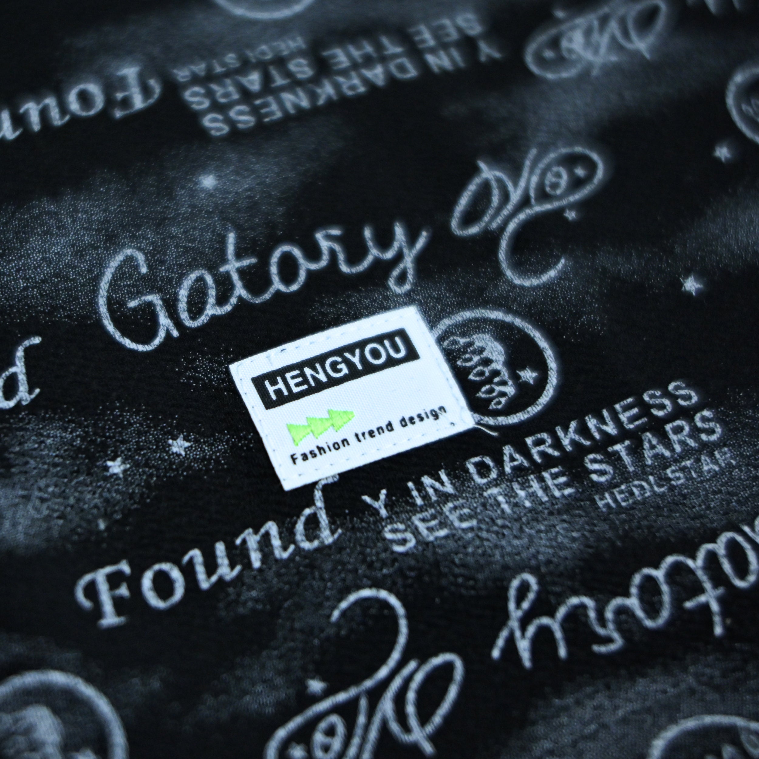 Black Typography Print Polo Shirt | Graphic Polo