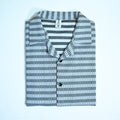 Black & Grey Textured Knit Camp Collar Shirt | Boxy fit