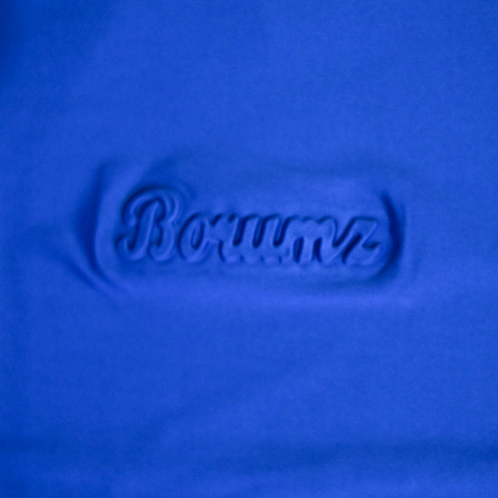 Unisex Embossed Logo Crew Neck T-Shirt - Royal Blue
