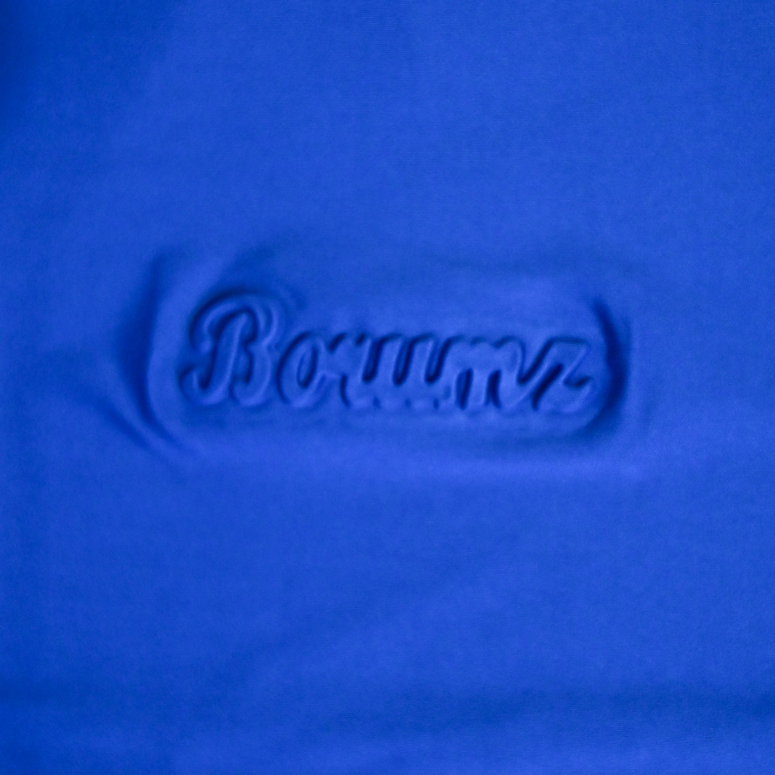 Unisex Embossed Logo Crew Neck T-Shirt - Royal Blue
