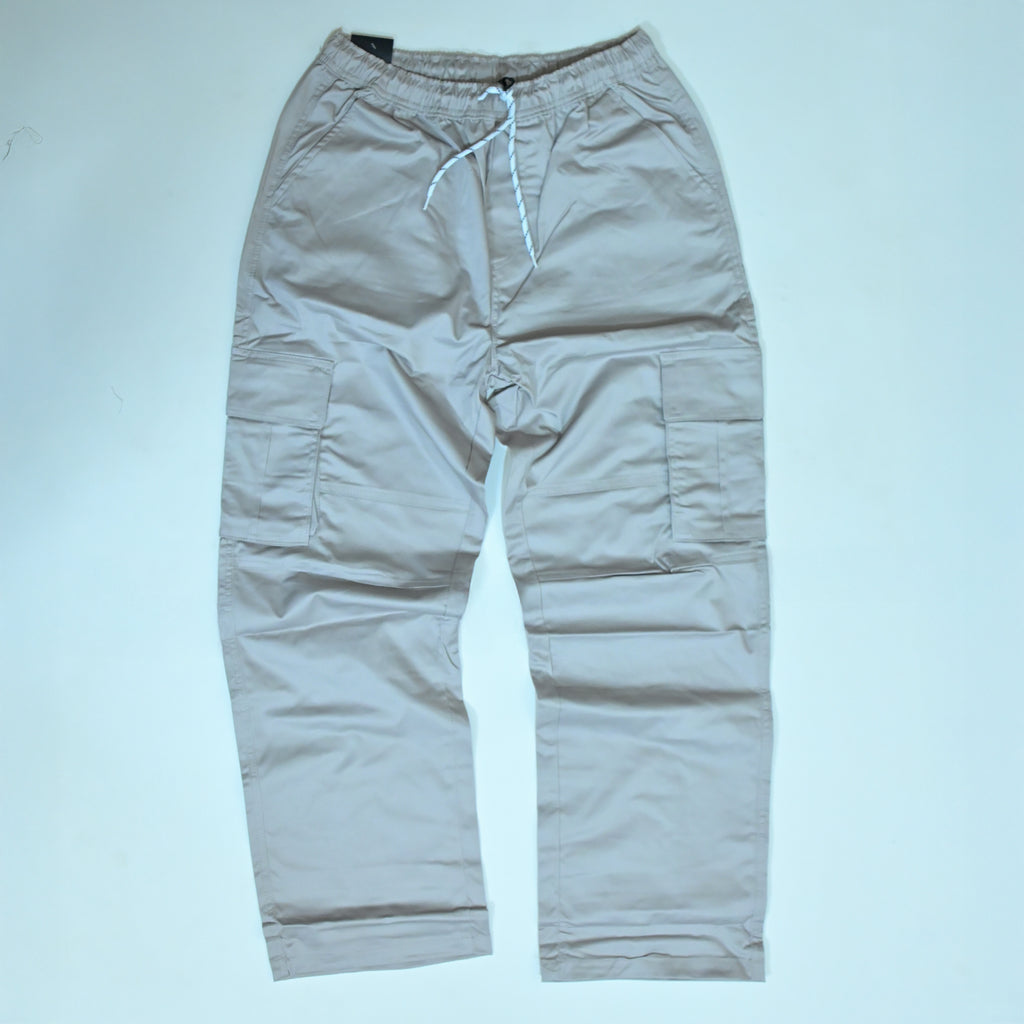 ASH GREY Full Baggy Cargo Trousers | Relaxed Fit Casual Pants