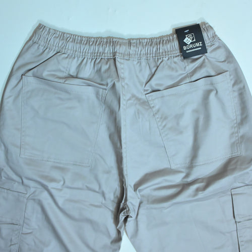 ASH GREY Full Baggy Cargo Trousers | Relaxed Fit Casual Pants