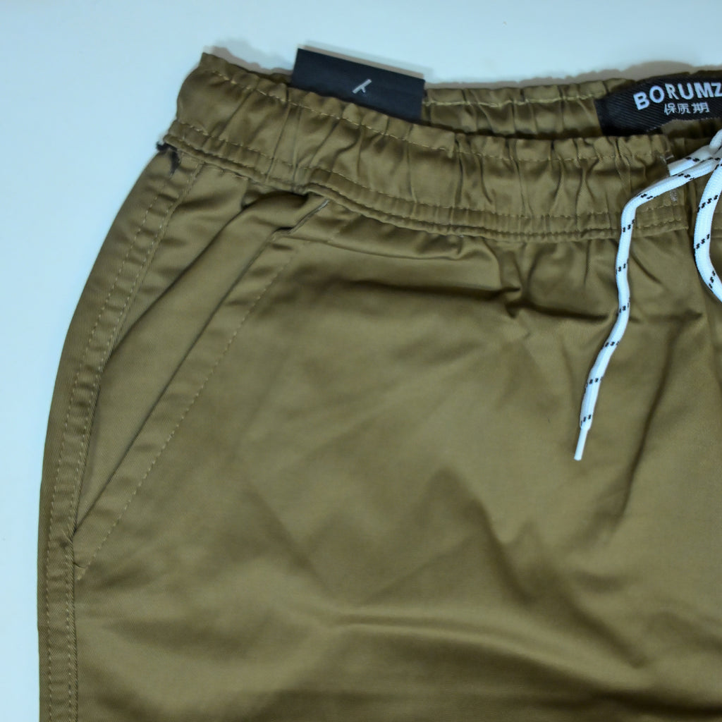 Camel Brown Full Baggy Cargo Trousers | Relaxed Fit Casual Pants